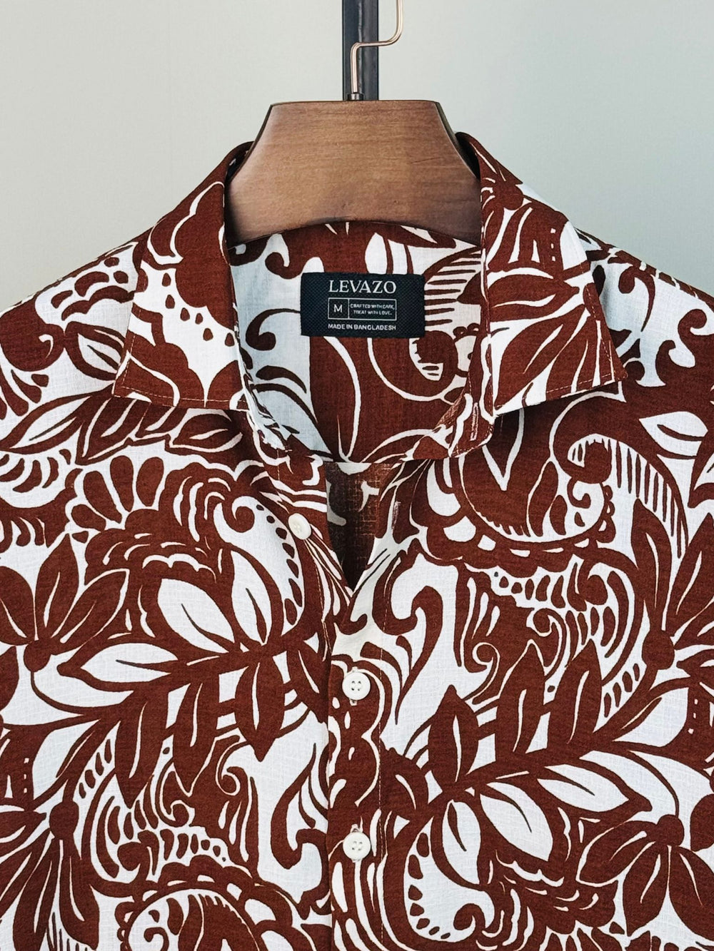 Rustic Floral Printed Drop Shoulder Shirt