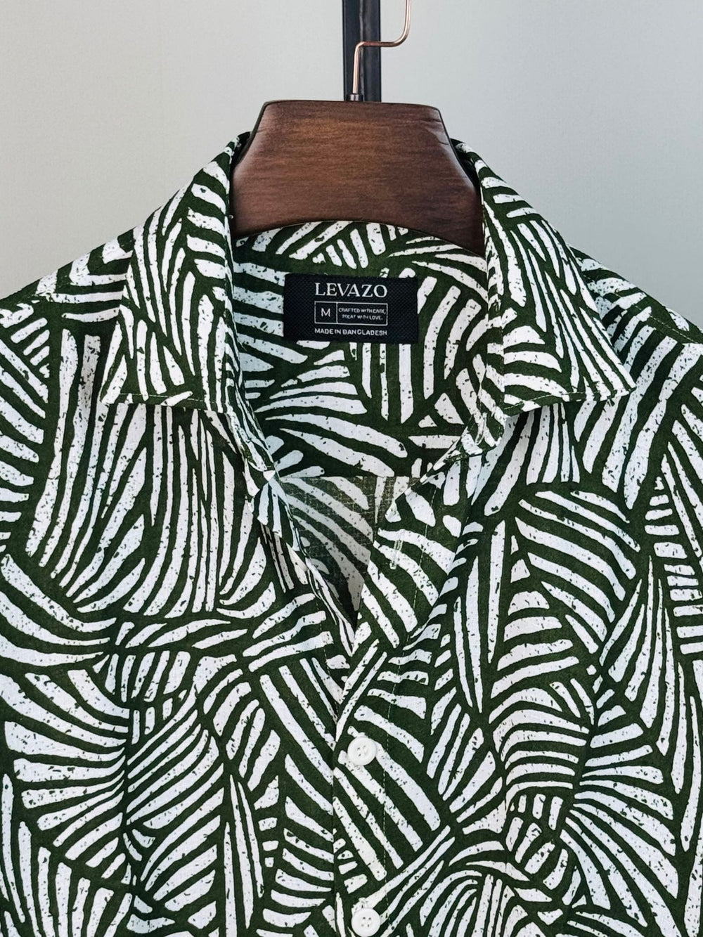 Tropical Forest Printed Drop Shoulder Shirt