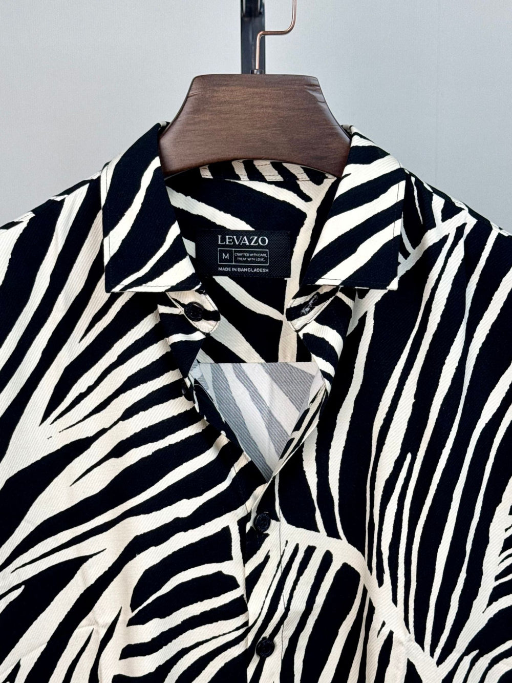 Midnight Palm Printed Drop Shoulder Shirt