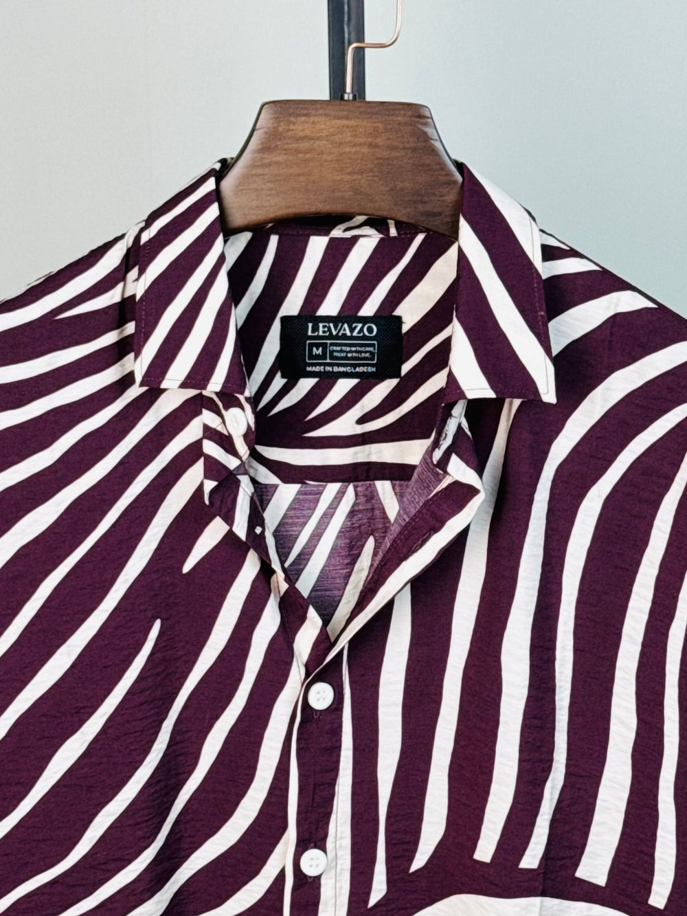 Plum Wave Printed Drop Shoulder Shirt
