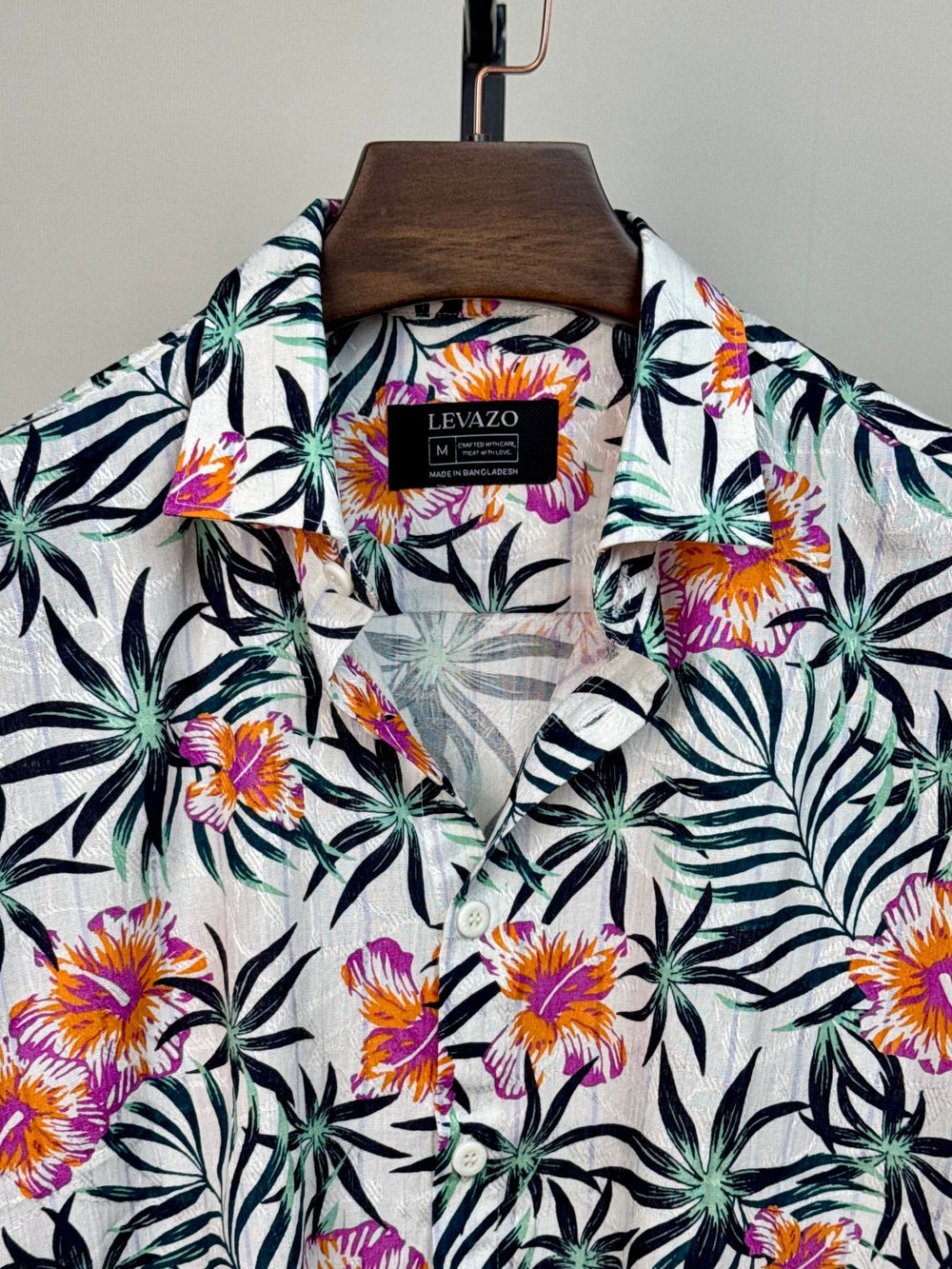 Tropical Bloom Printed Drop Shoulder Shirt